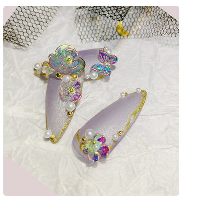 Flower Butterfly Nail