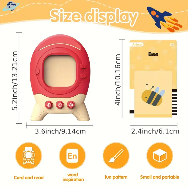 Talking Flash Cards Educational Toy for Toddlers – Montessori Learning & Speech Therapy