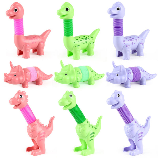 Puzzle Pressure Relief Extension Tube Variety Dinosaur Modeling Creative Stretch Decompression Toy