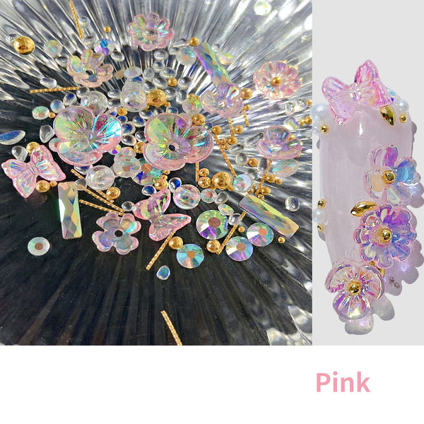 Flower Butterfly Nail