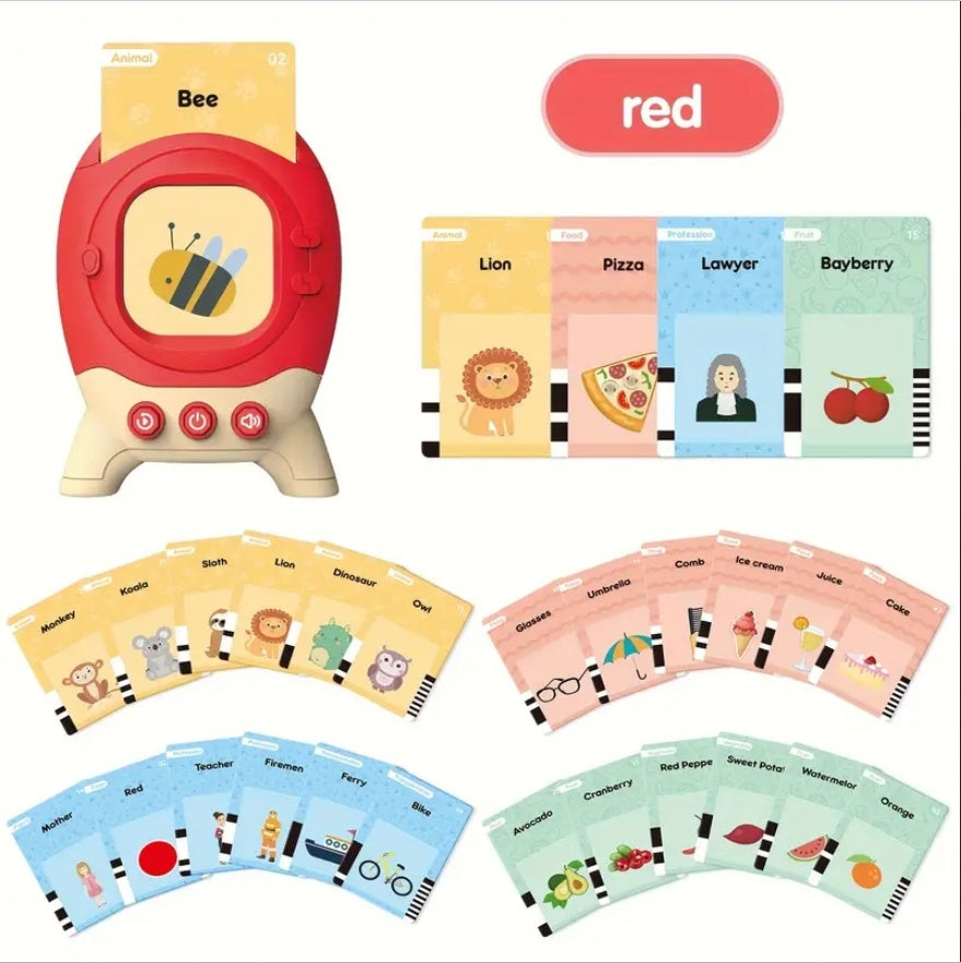 Talking Flash Cards Educational Toy for Toddlers – Montessori Learning & Speech Therapy