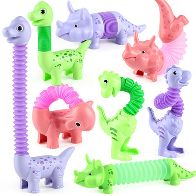 Puzzle Pressure Relief Extension Tube Variety Dinosaur Modeling Creative Stretch Decompression Toy