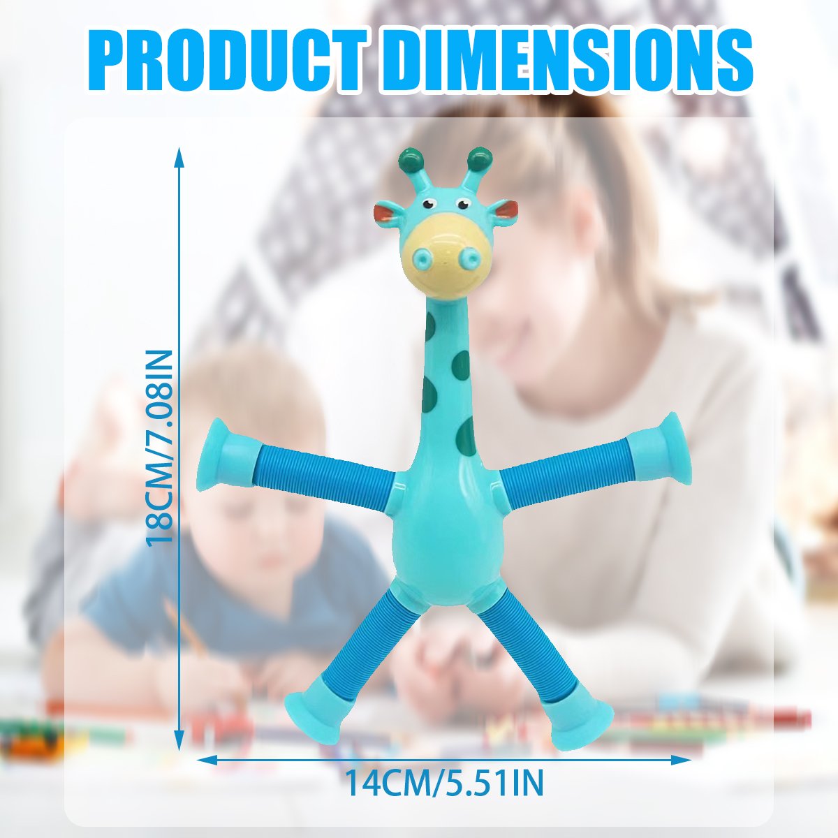 Giraffe Stretch Tube Sensory Fidget Toy for Kids Stress Relief & Play